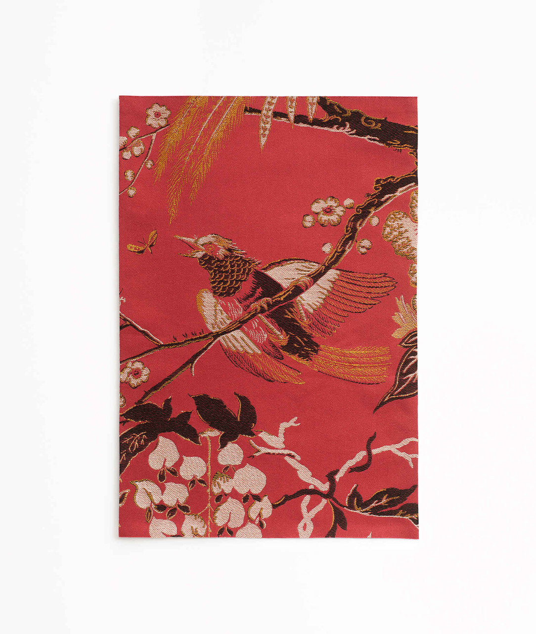 Tessuto Silkbird Jacquard Red lac Dedar