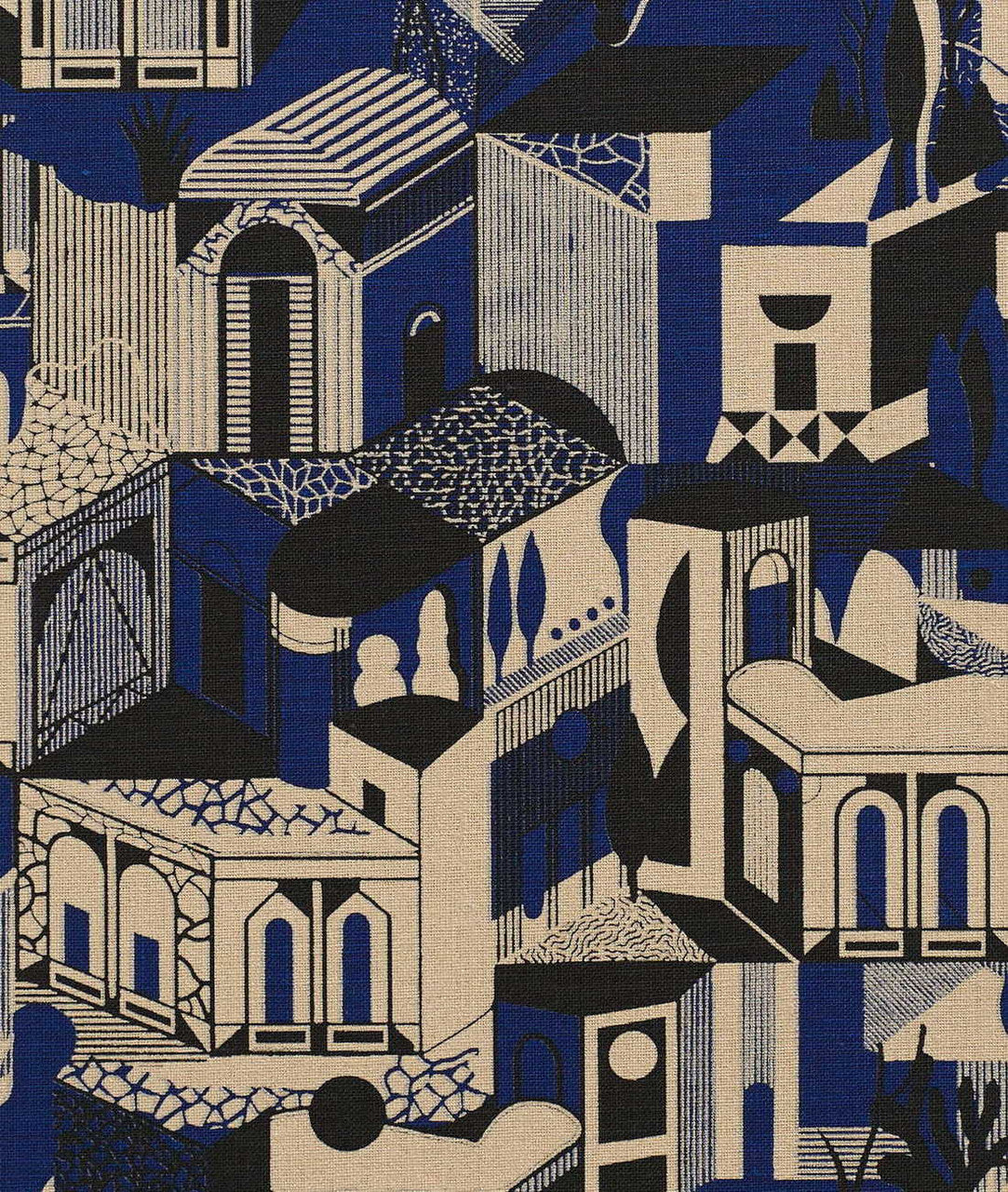 Carta da parati Altronde Wall Blu Notte Dedar