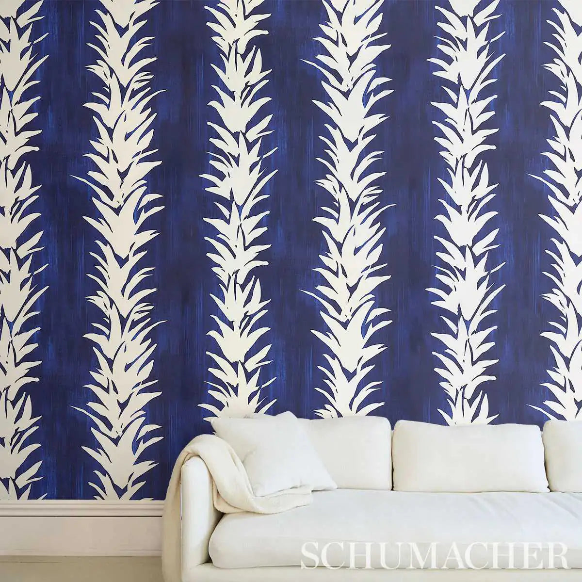 Schumacher Carta da Parati White Lotus Deco Interni