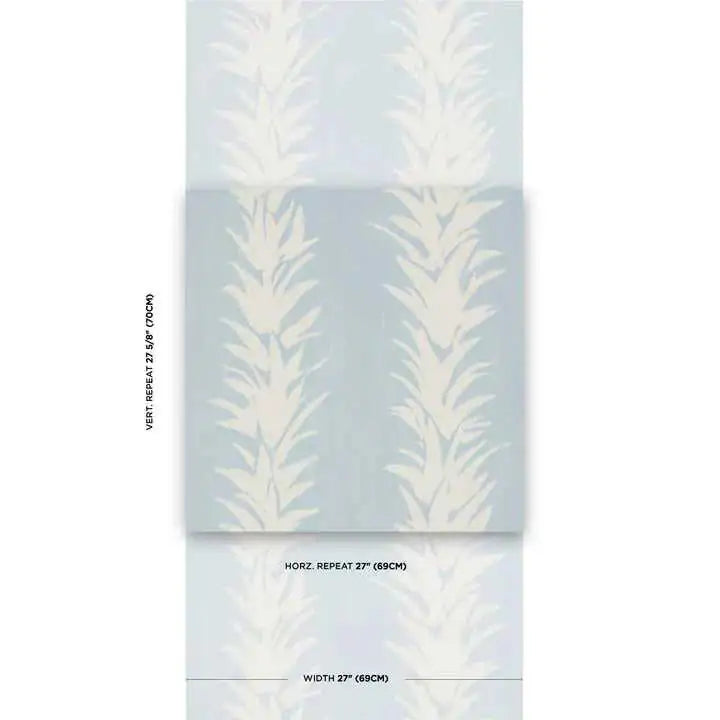 Schumacher Carta da Parati White Lotus Deco Interni