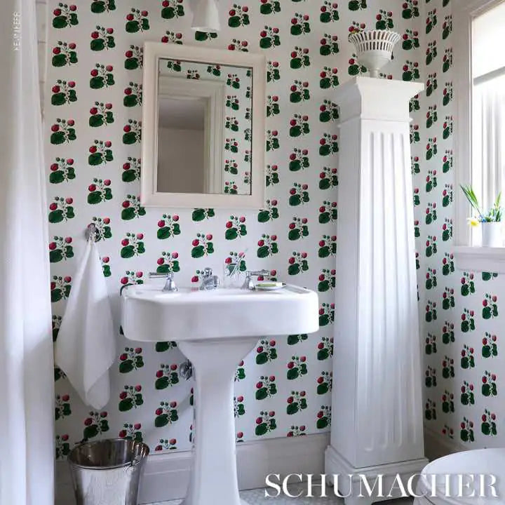 Schumacher Carta da Parati Strawberry Hill Deco Interni