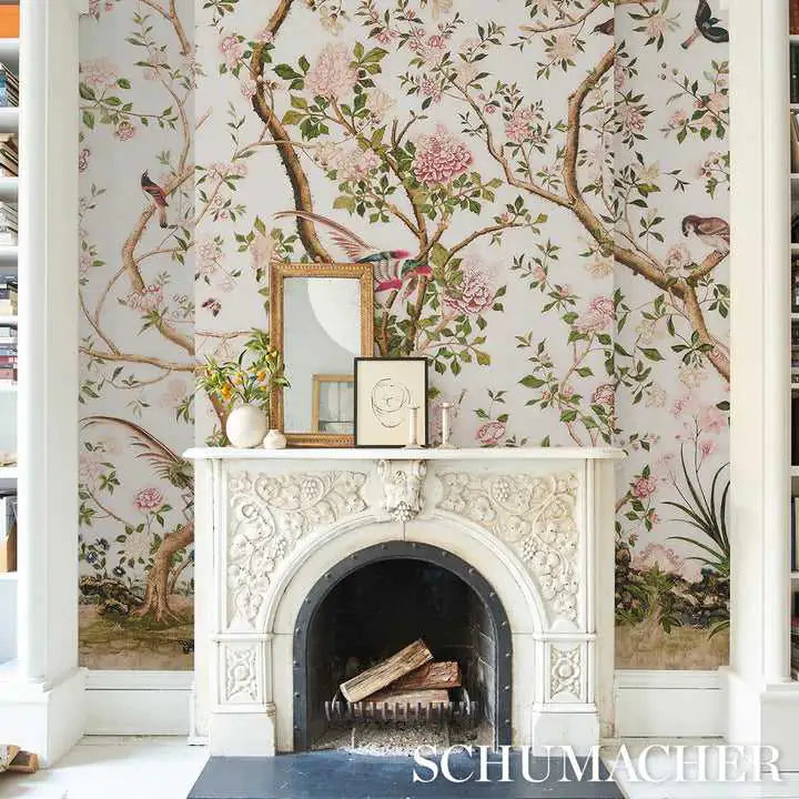 Schumacher Pannelli su misura Les Oiseaux Panel Set Deco Interni