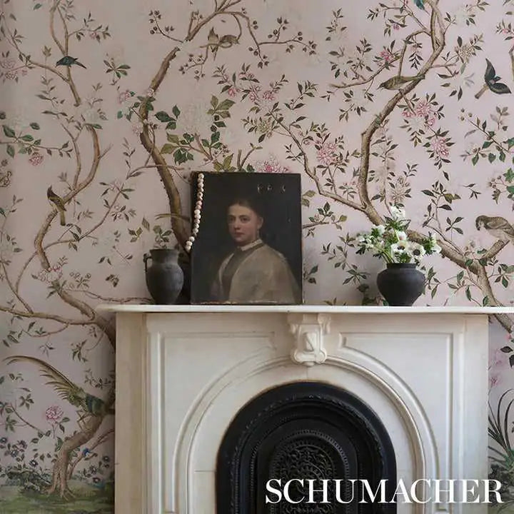 Schumacher Pannelli su misura Les Oiseaux Panel Set Deco Interni