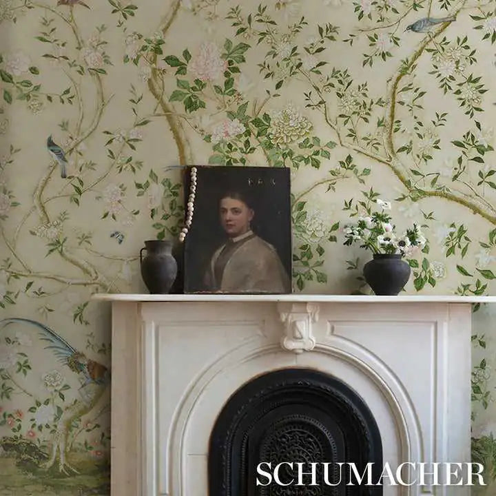 Schumacher Pannelli su misura Les Oiseaux Panel Set Deco Interni
