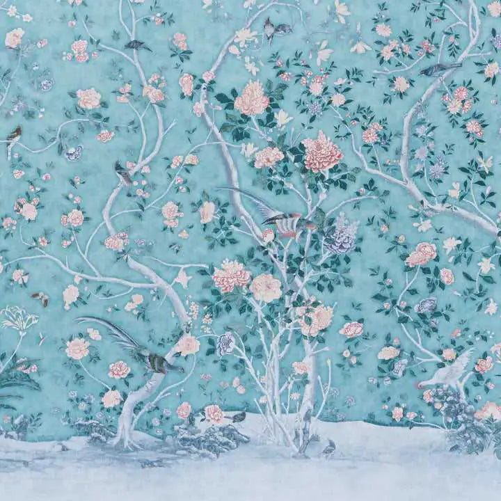 Schumacher Pannelli su misura Les Oiseaux Panel Set Deco Interni