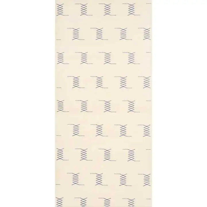 Schumacher Carta da Parati Kin Sisal Embroidery Deco Interni
