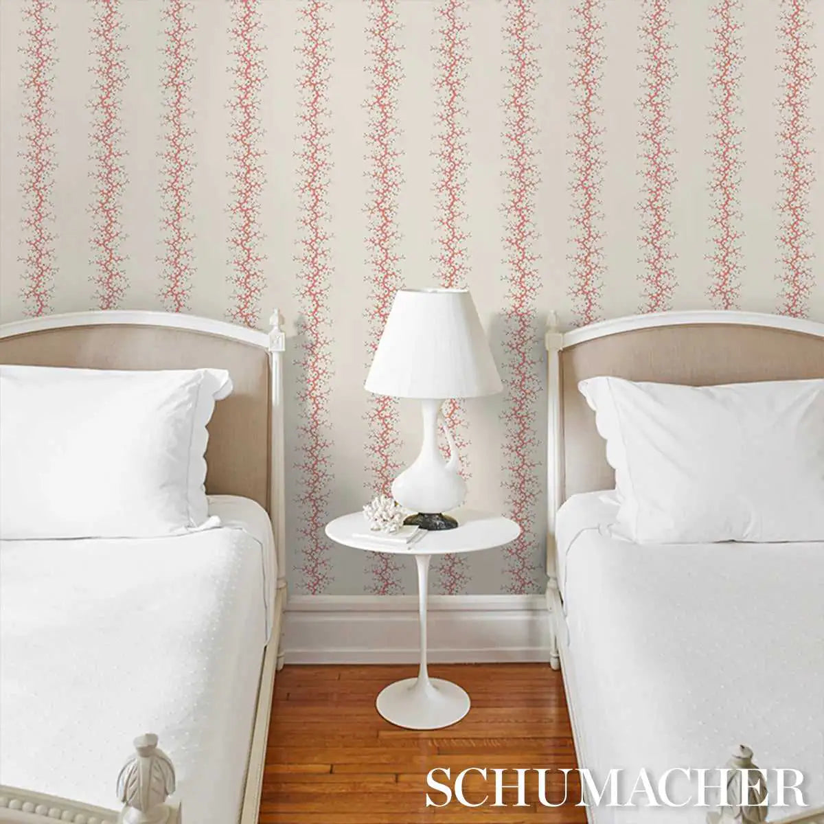 Schumacher Carta da Parati Coral Stripe Deco Interni