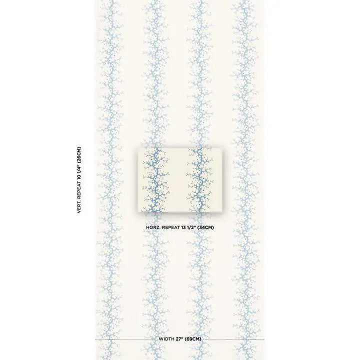 Schumacher Carta da Parati Coral Stripe Deco Interni
