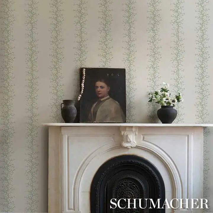 Schumacher Carta da Parati Coral Stripe Deco Interni