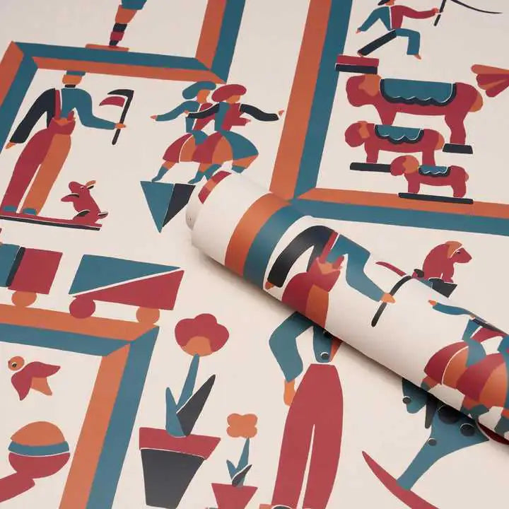 Schumacher Carta da Parati Vally Circus Deco Interni
