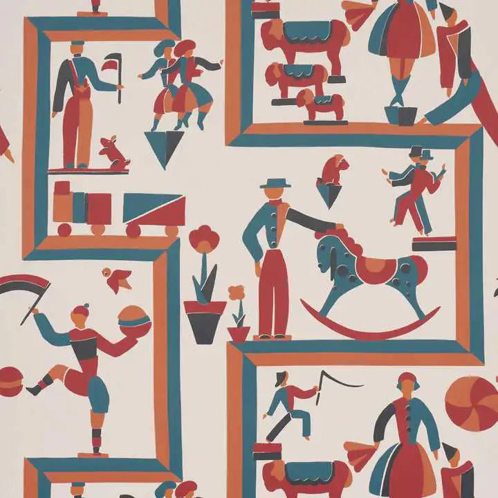 Schumacher Carta da Parati Vally Circus Deco Interni