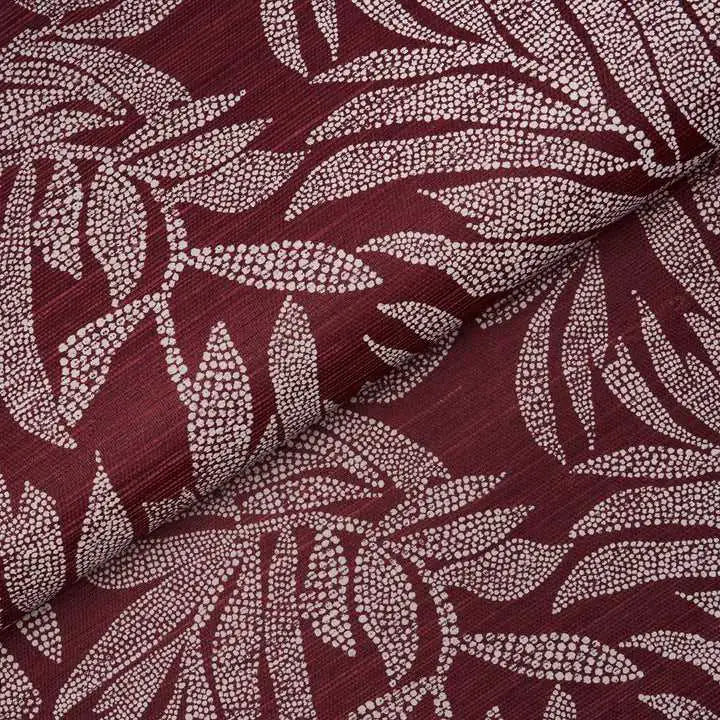 Schumacher Carta da Parati Tayrona Palm Mosaic Sisal Deco Interni