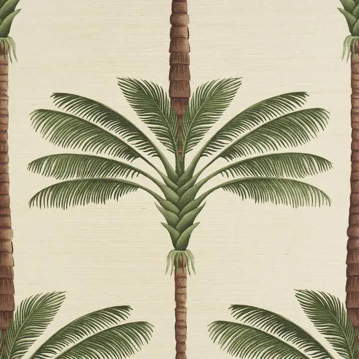 Schumacher Carta da Parati A Palm is a Palm Sisal Deco Interni