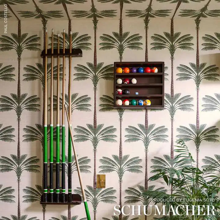 Schumacher Carta da Parati A Palm is a Palm Sisal Deco Interni