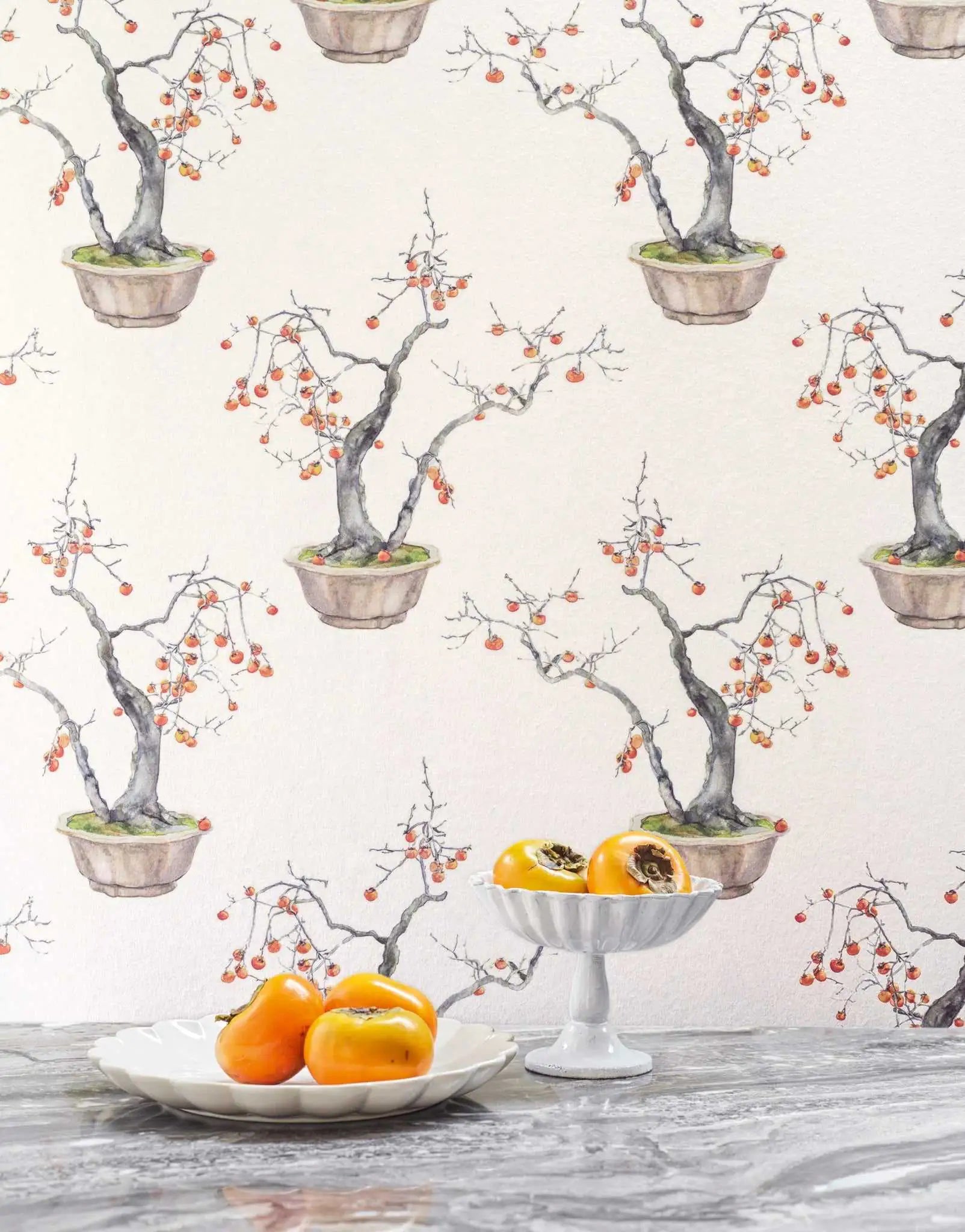 Cole & Son Carta da Parati Kaki Persimmon Deco Interni