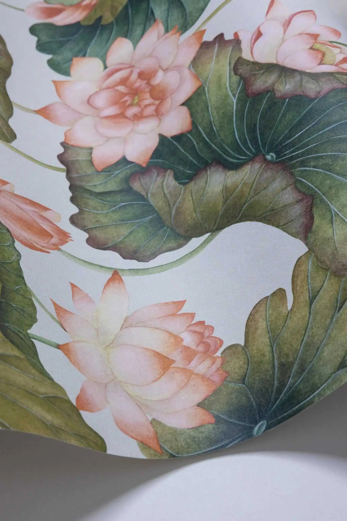 Carta da parati Lily Lotus Orange and Olive Cole & Son