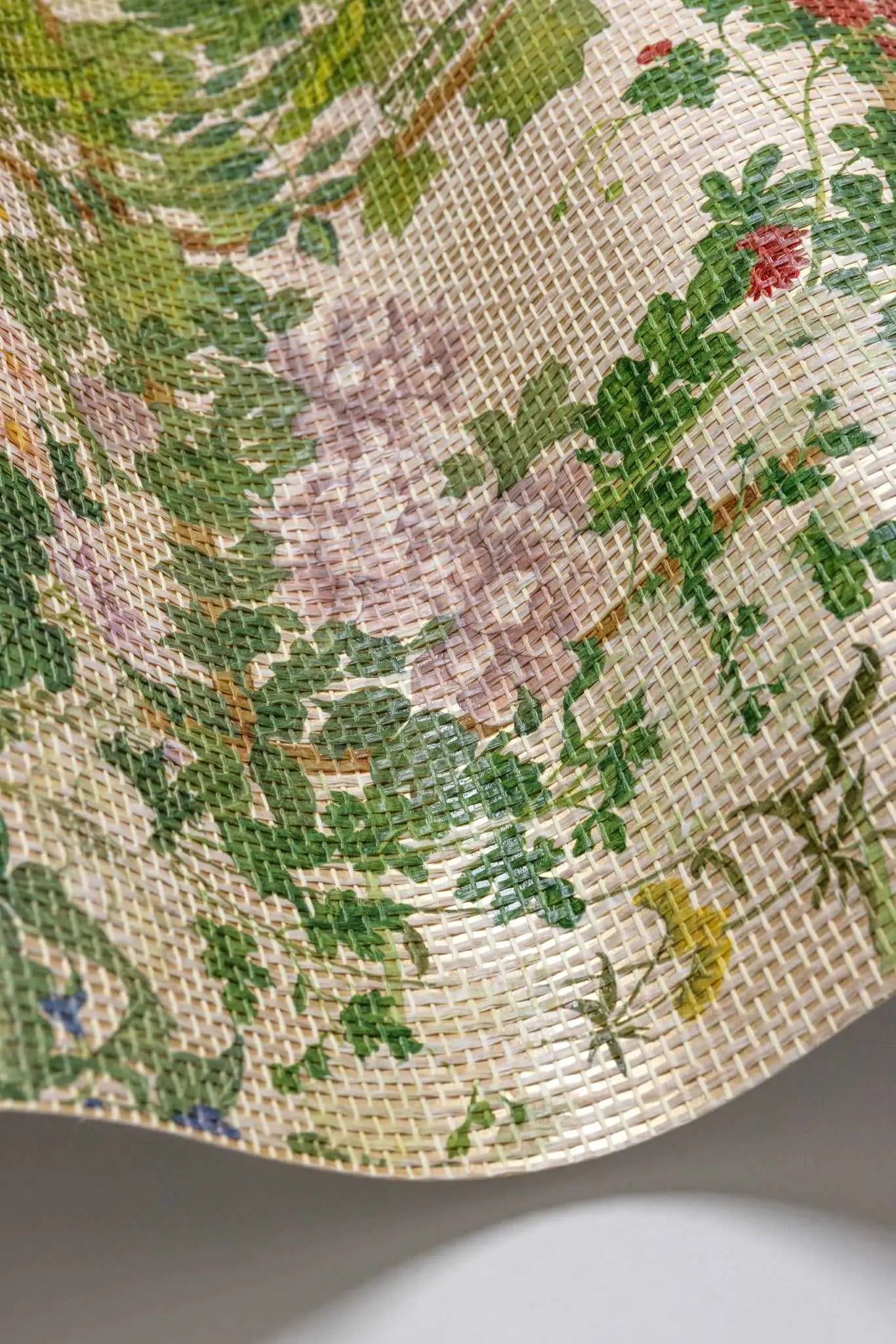 Carta da parati panoramica Scenic Flora - Japanese Paperweave Oro Cole & Son