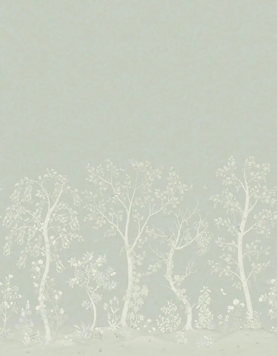 Carta da parati Seasonal Woods Silk Sage Silk Cole & Son