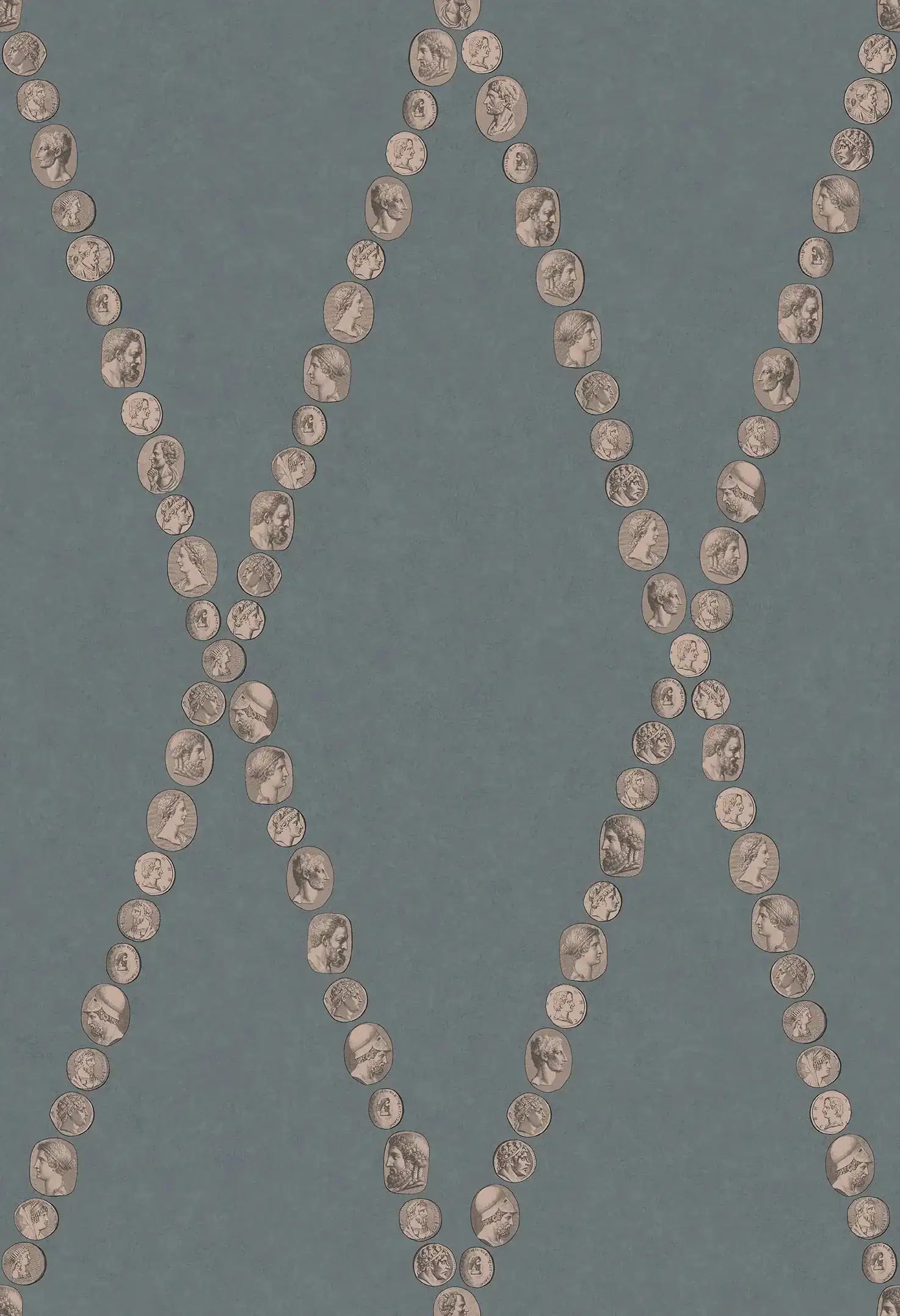 Carta da parati Cammei Slate and Rose Gold Cole & Son