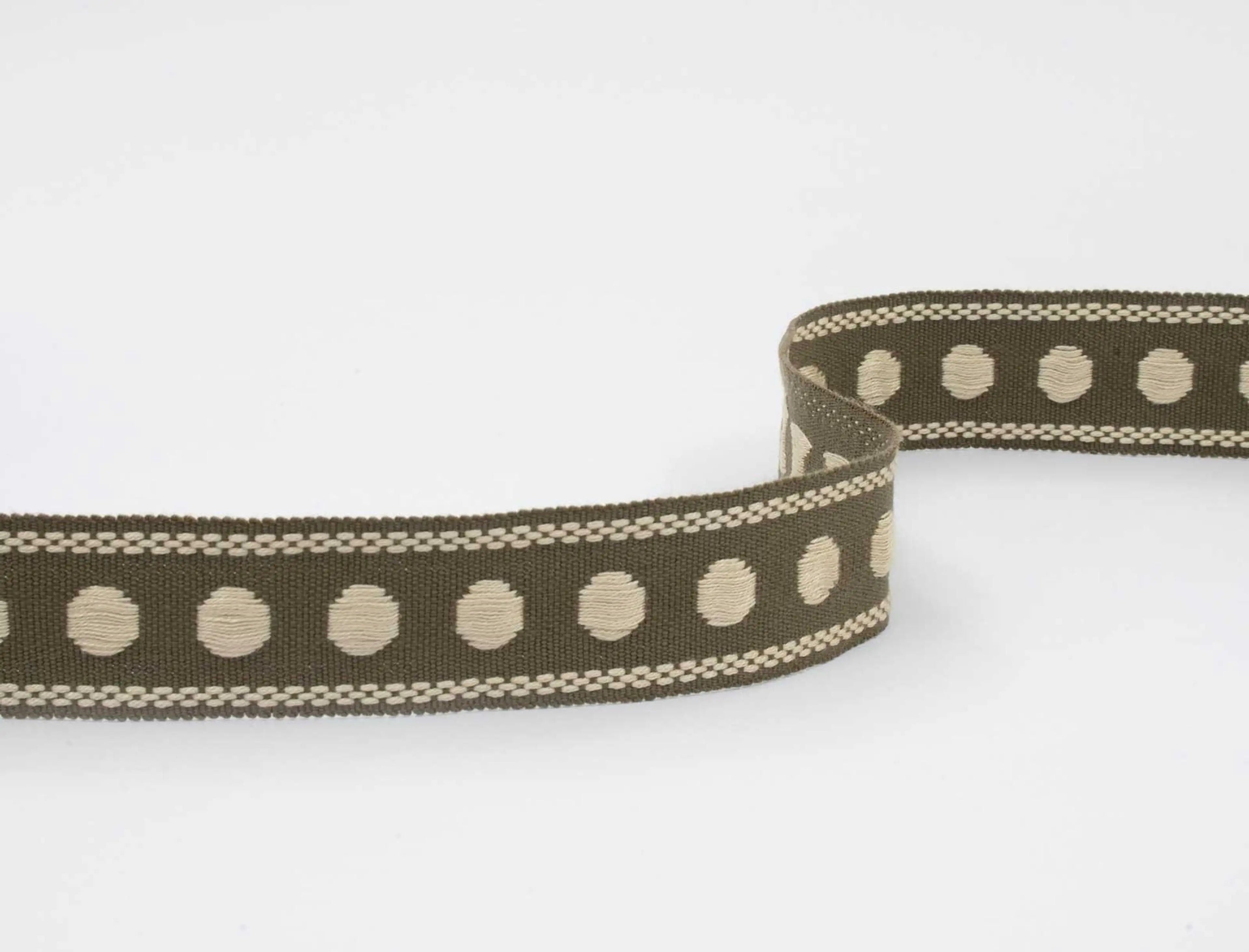 passamaneria con motivo polka dot