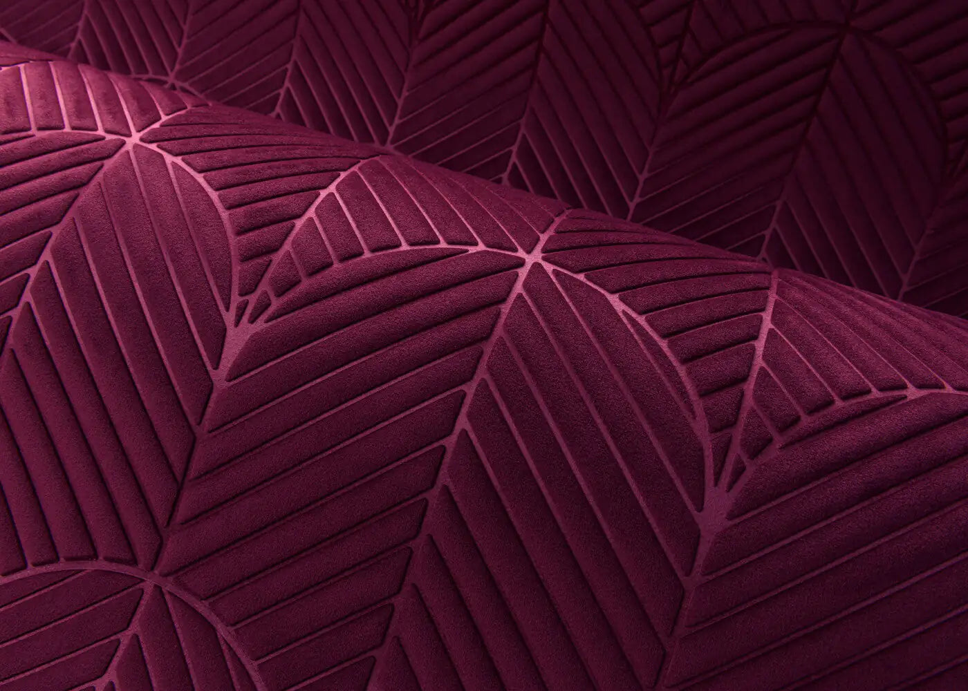 carta da parati in velluto a motivo geometrico