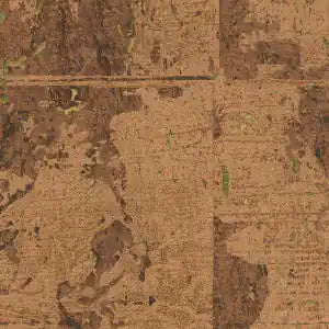 carta da parati in sughero con effetto metallico