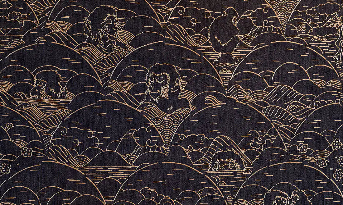 Moooi rivestimento murale Indigo Macaque.