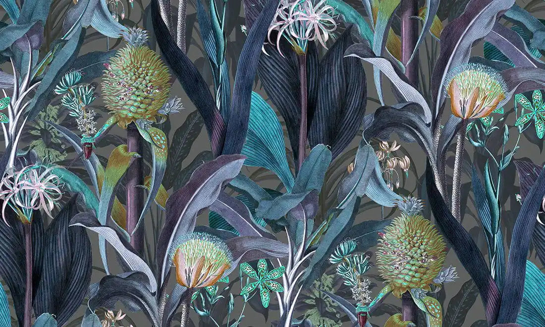 blooming pineapple peacock