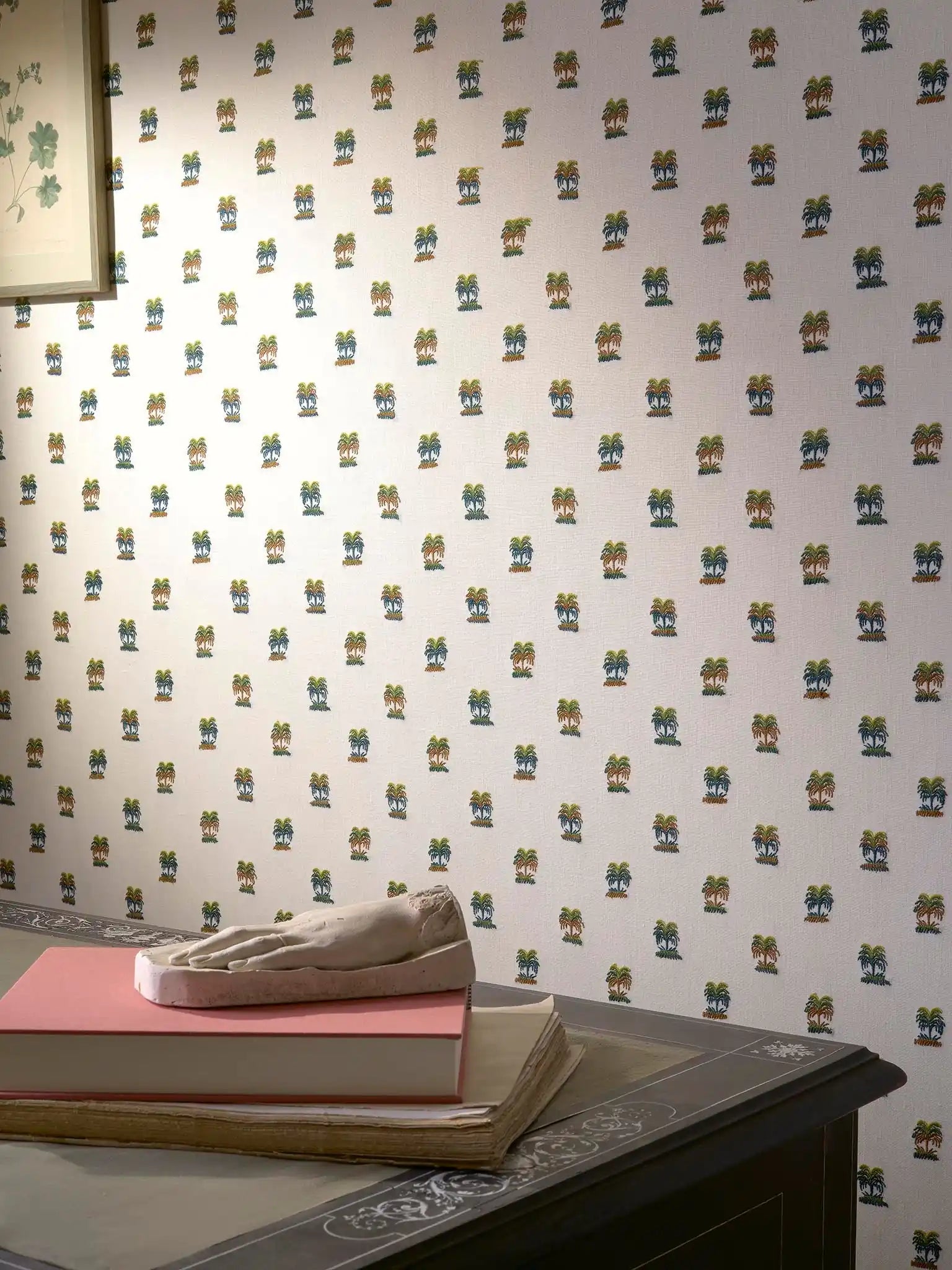 carta da parati con palme Braquenié.