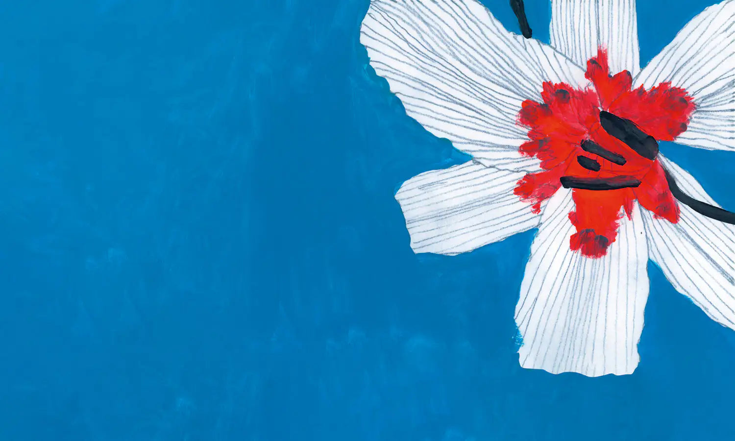 Venice Red: carta da parati a fiori grandi.