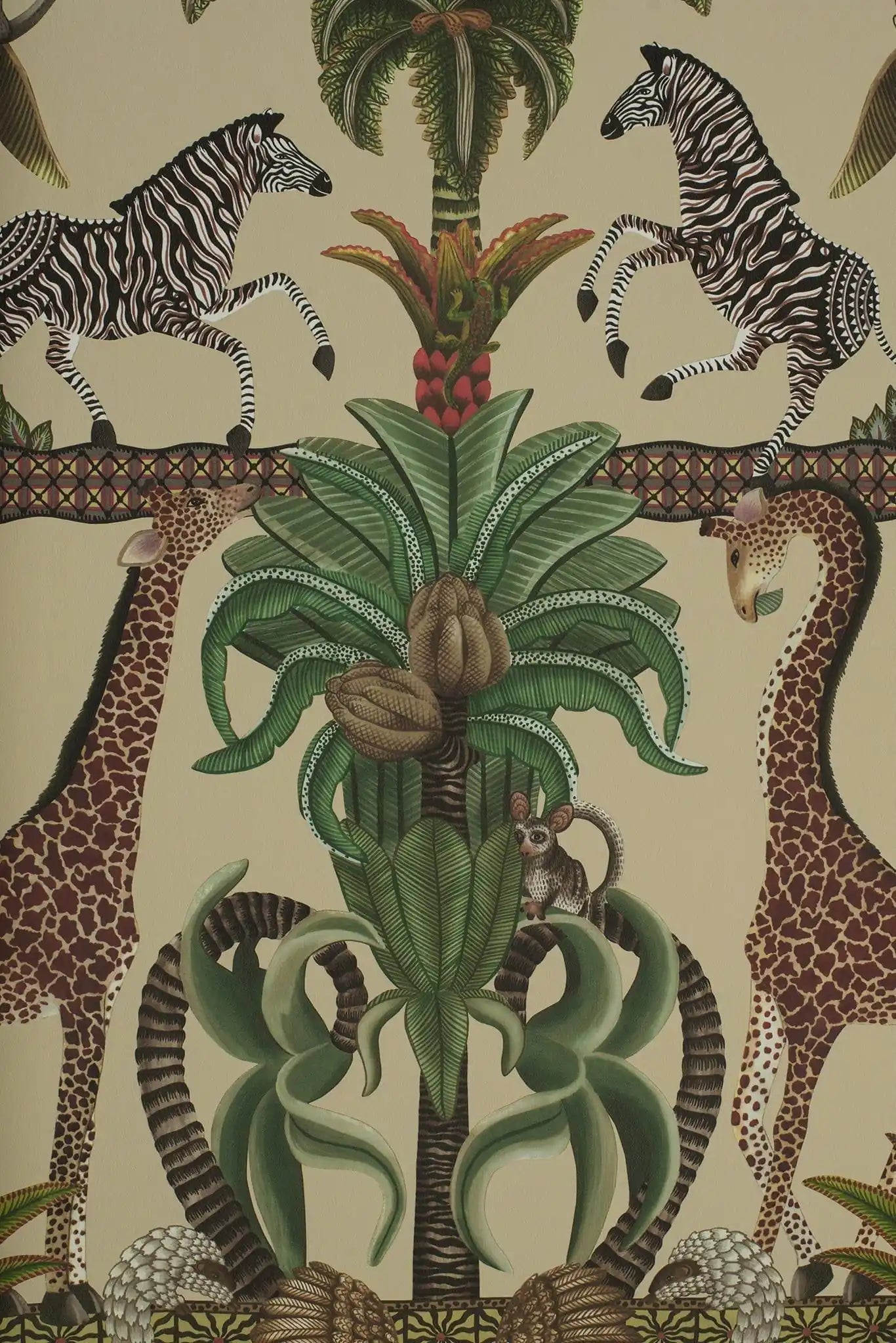 Carta da parati Afrika kingdom Avorio Cole & Son