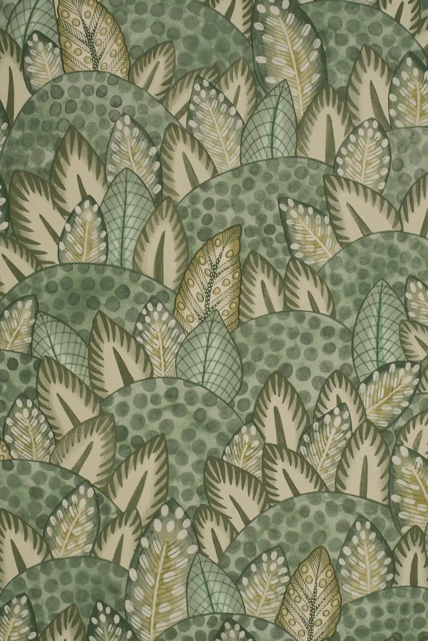 Carta da parati Zulu Terrain Beige/Verde Cole & Son