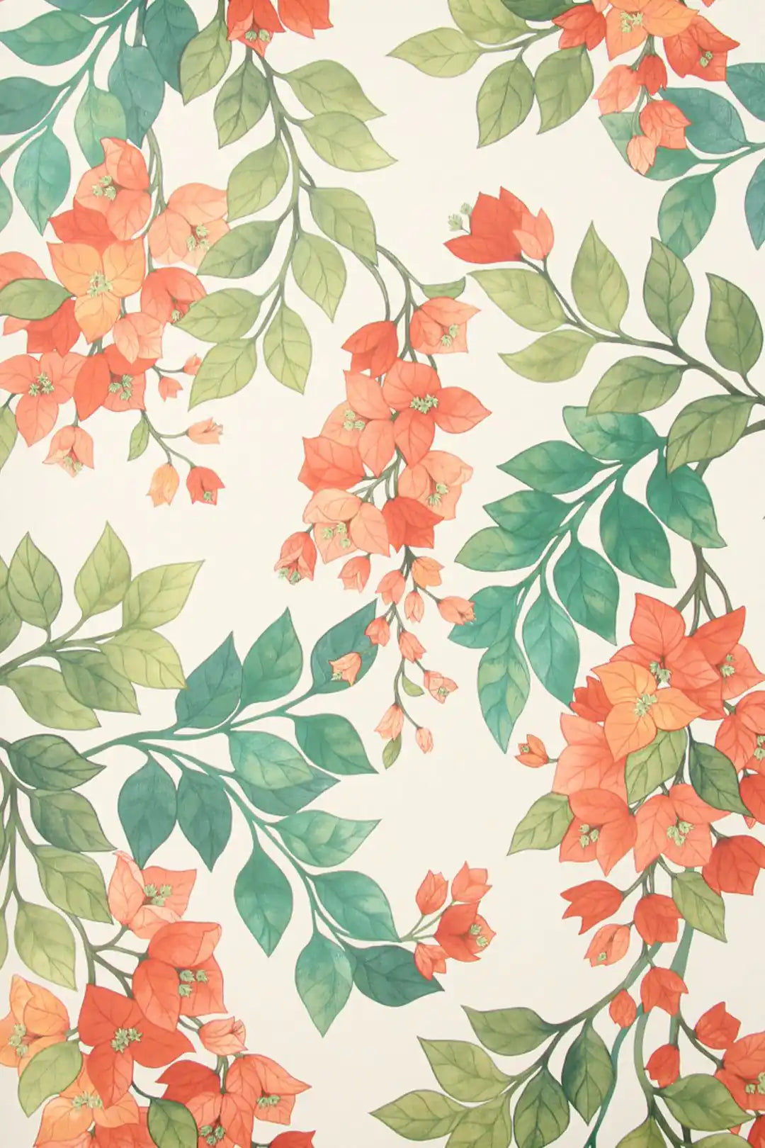Carta da parati Bougainvillea Bianco Cole & Son
