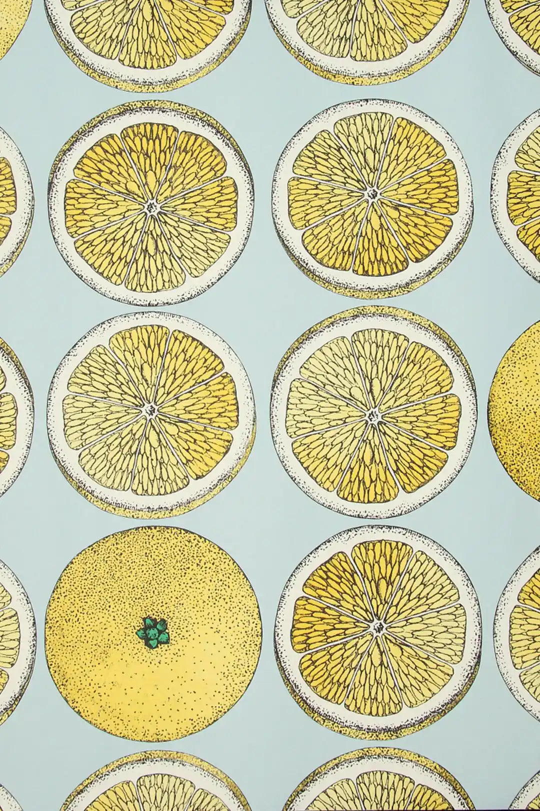 Carta da parati Fornasetti - Arance Giallo Cole & Son