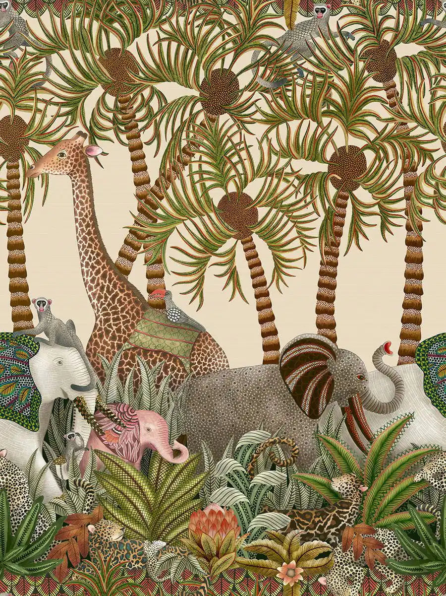 Carta da parati Letaba March Grasscloth Multi Cole & Son