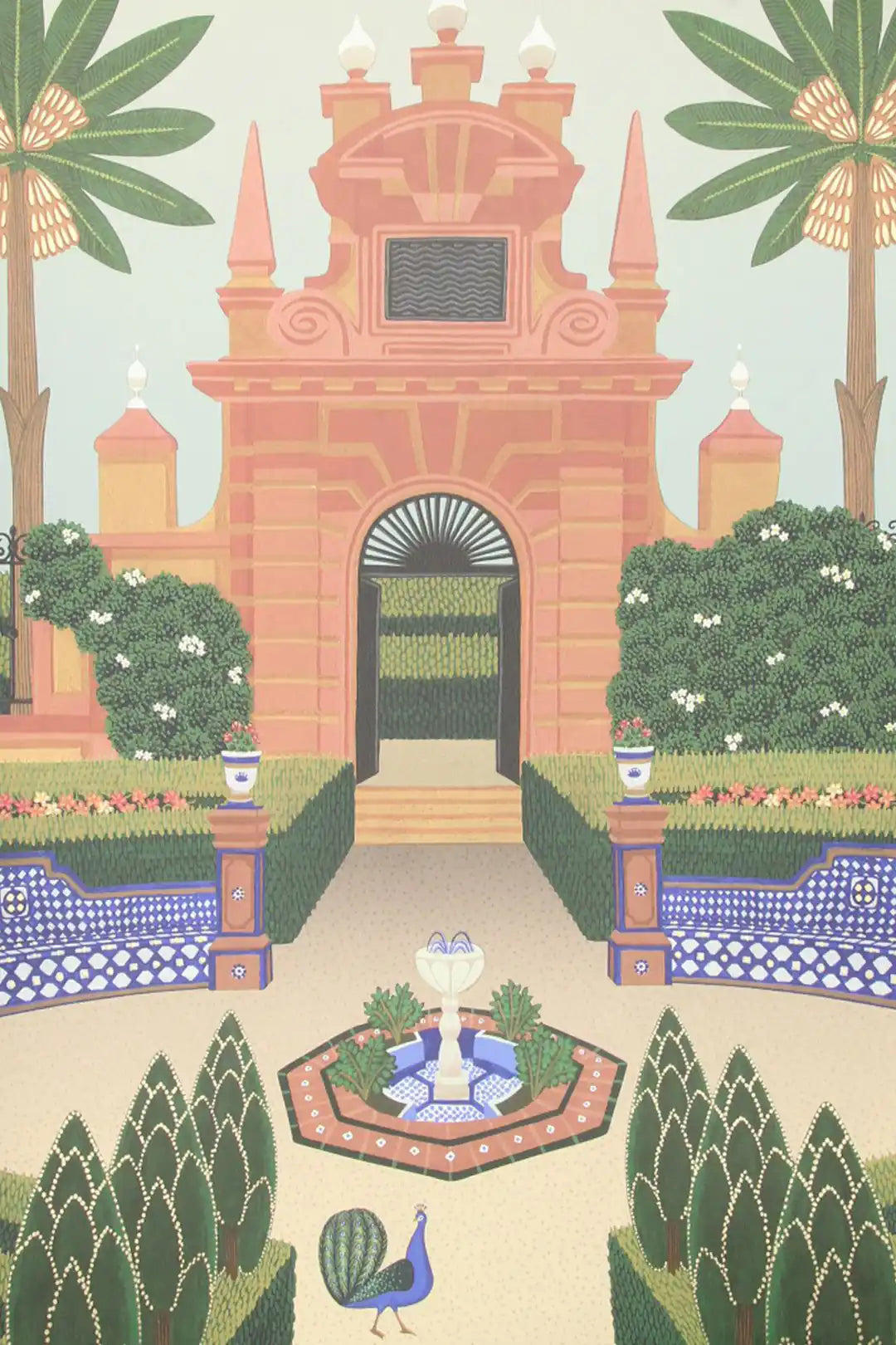 Carta da parati Alcazar Gardens Multicolor Cole & Son