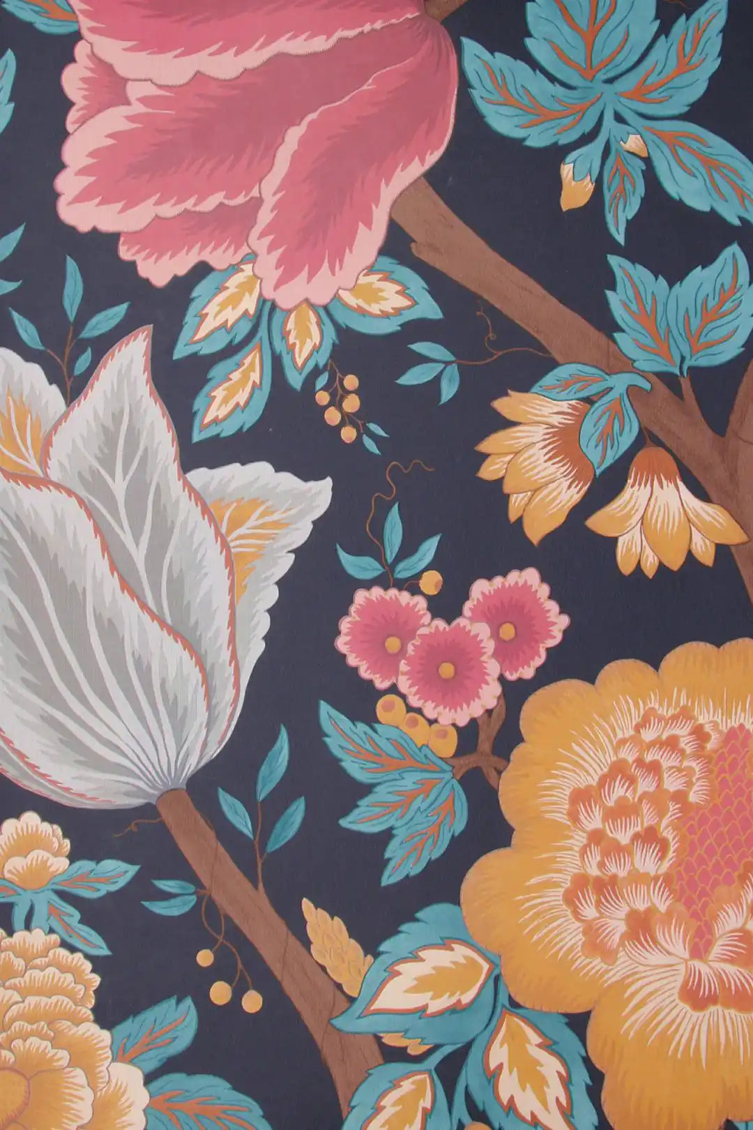 Carta da parati Midsummer Bloom Nero Cole & Son