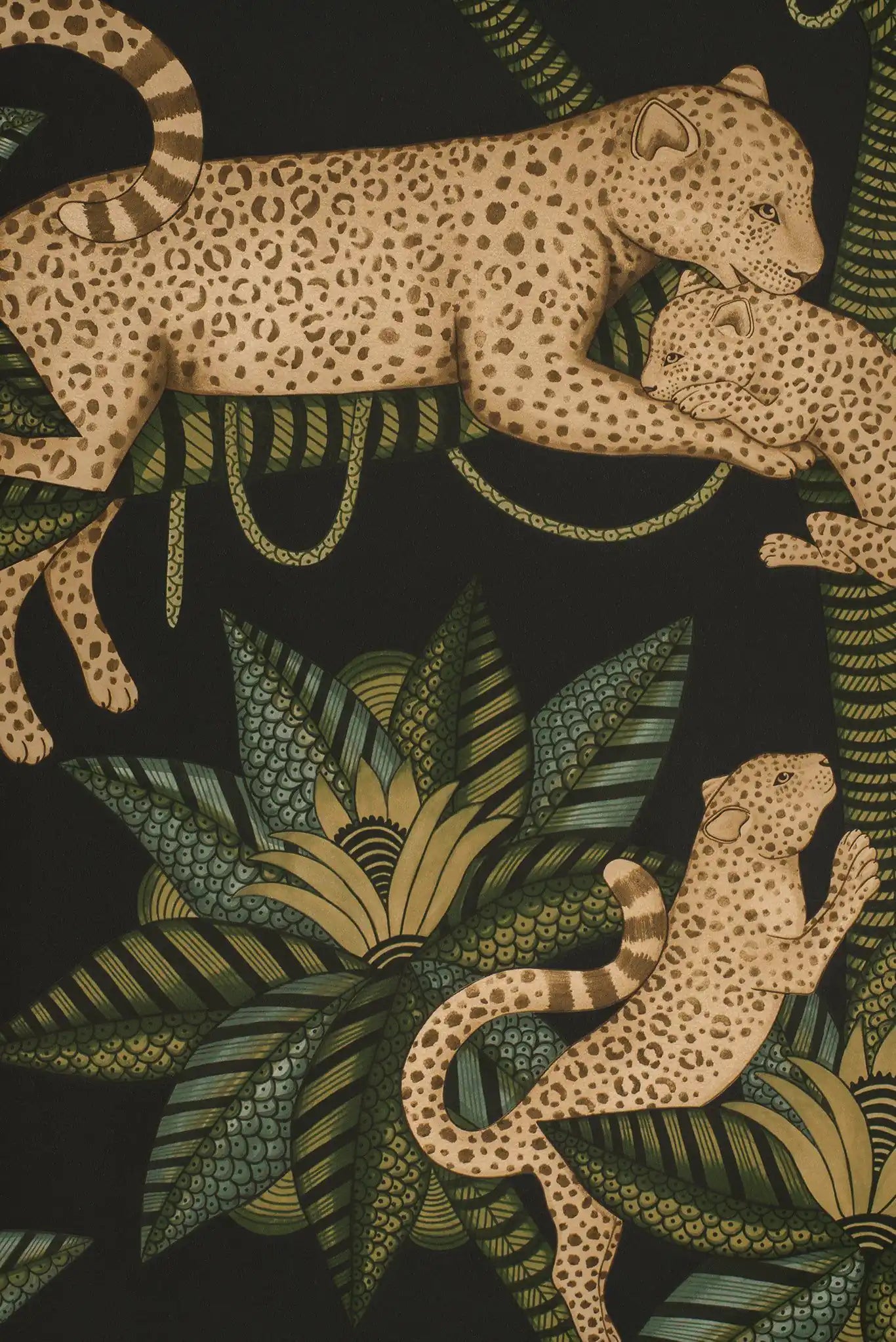 Carta da parati Satara Nero Cole & Son