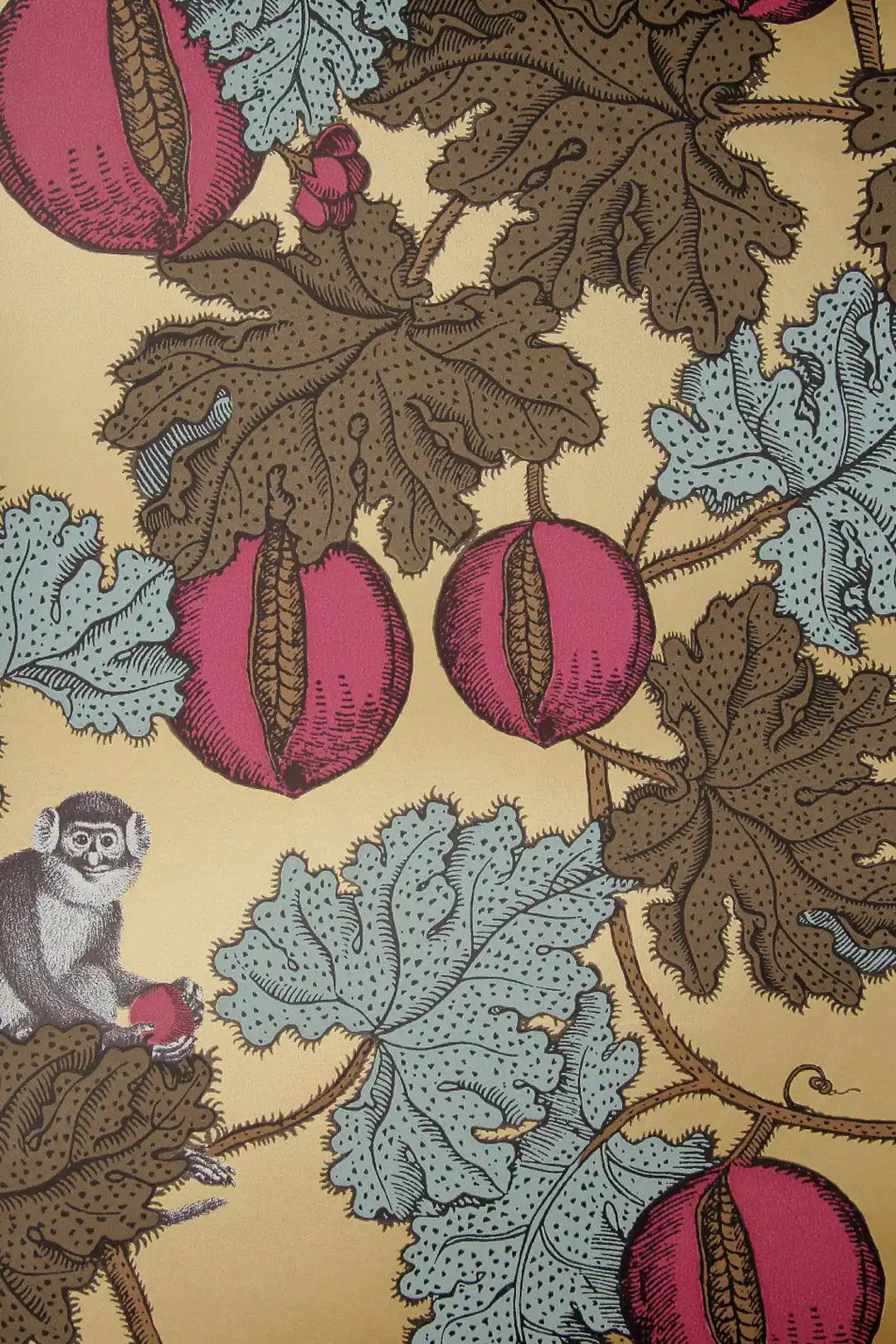 Carta da parati Fornasetti - Frutto proibito Oro Cole & Son