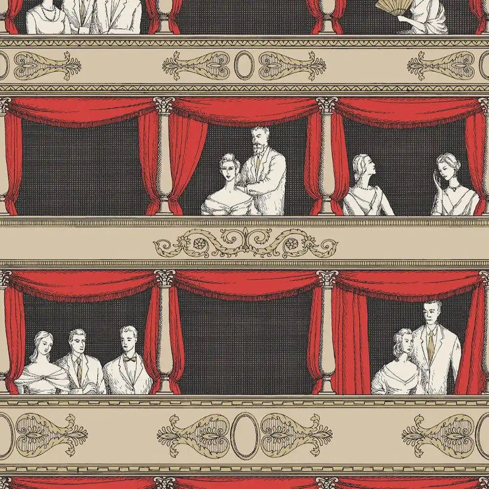 Carta da parati Fornasetti - Teatro Rosso Cole & Son