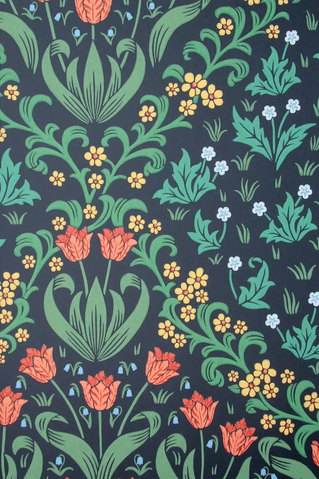 Carta da parati Tudor Garden Verde Cole & Son