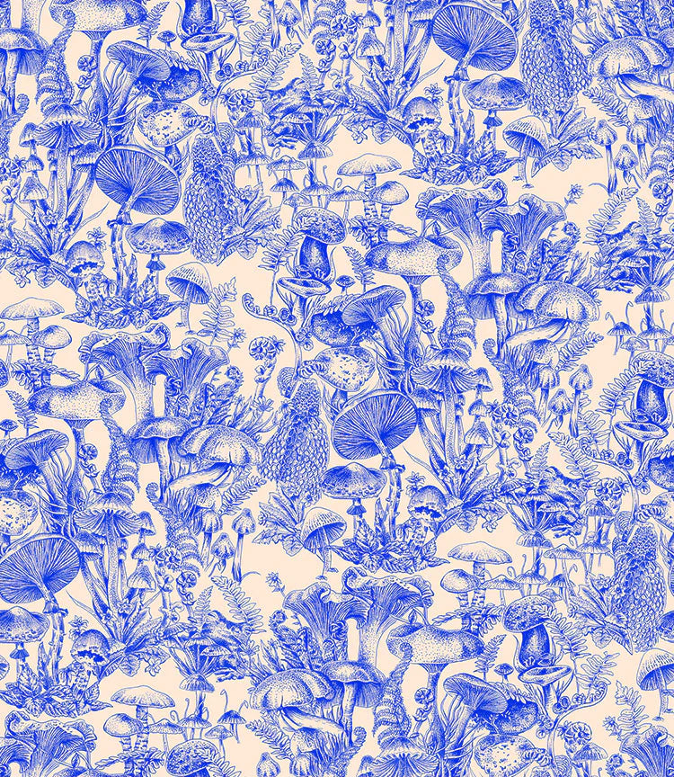 Carta da parati Fungi Forest Navy Cole & Son