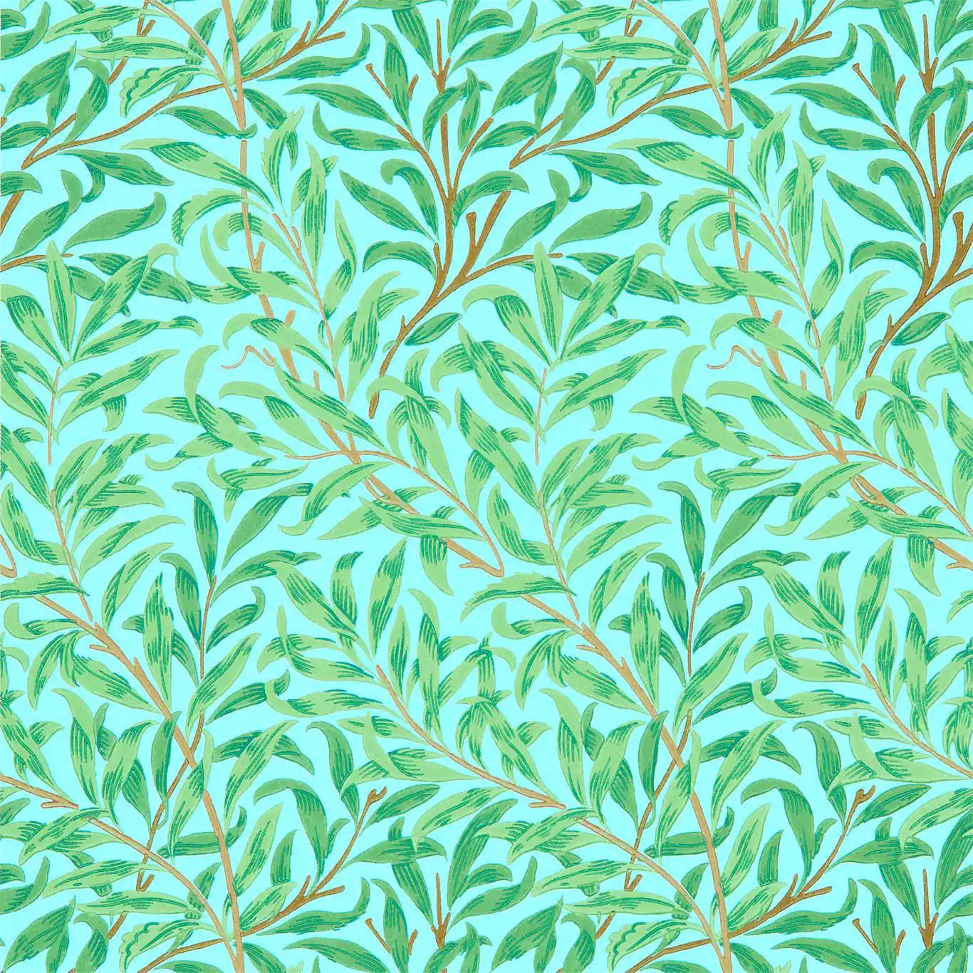 willow boughs sky/leaf green