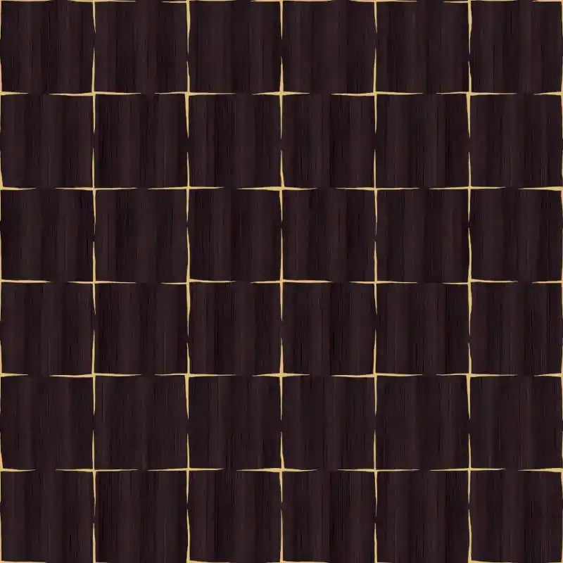 Carta da parati Marqueteries - Feuilles d'or Une opulence raffinee Elitis