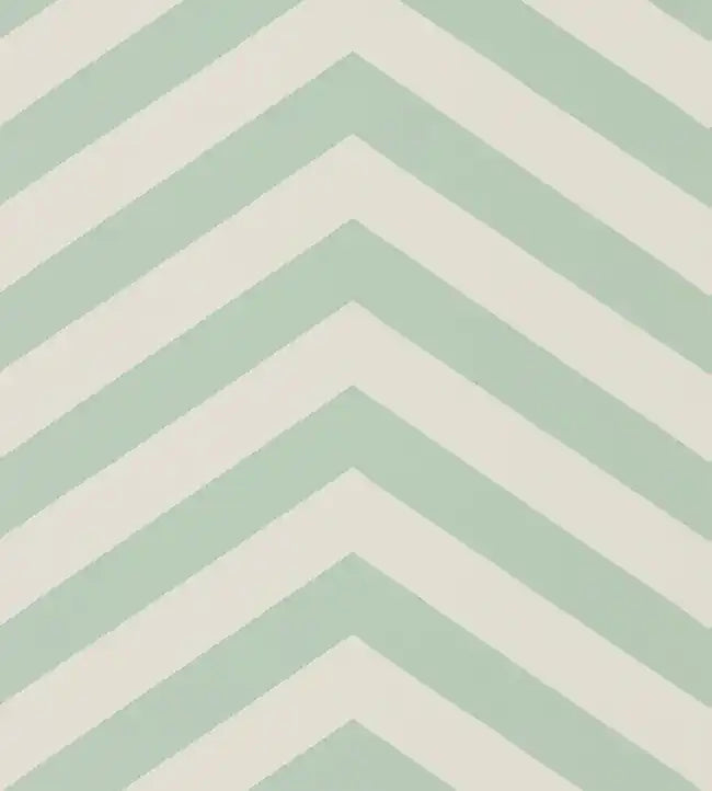 Carta da parati dal semplice motivo geometrico e gusto scandinavo in verde menta.