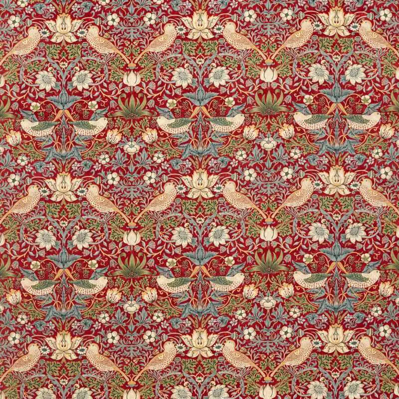 Morris & Co Tessuti Strawberry Thief Velvet Deco Interni