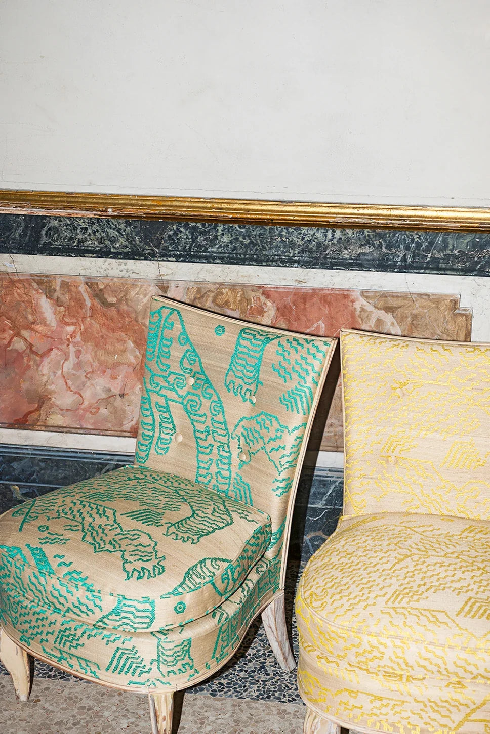 Dedar Tiger Silk tessuto ambientazione