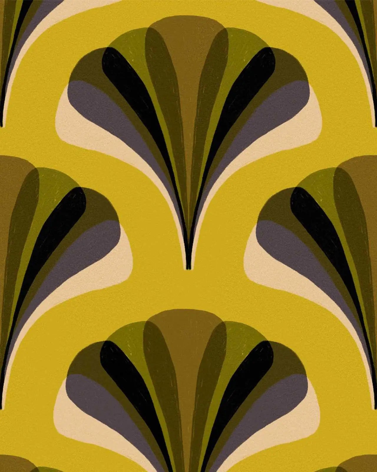 MINDTHEGAP Carta da Parati Mezzelune Deco Interni